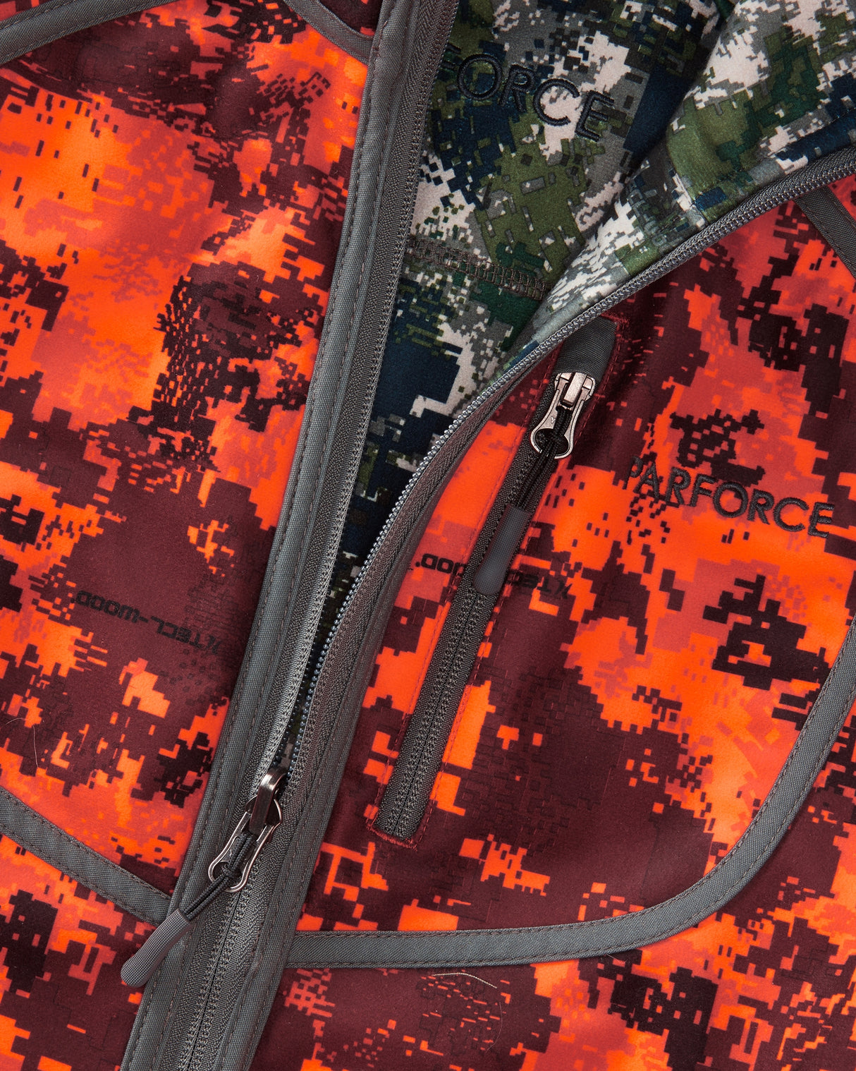 Parforce - Vendbar fleecejakke til damer Tecl-Wood® signalfarve