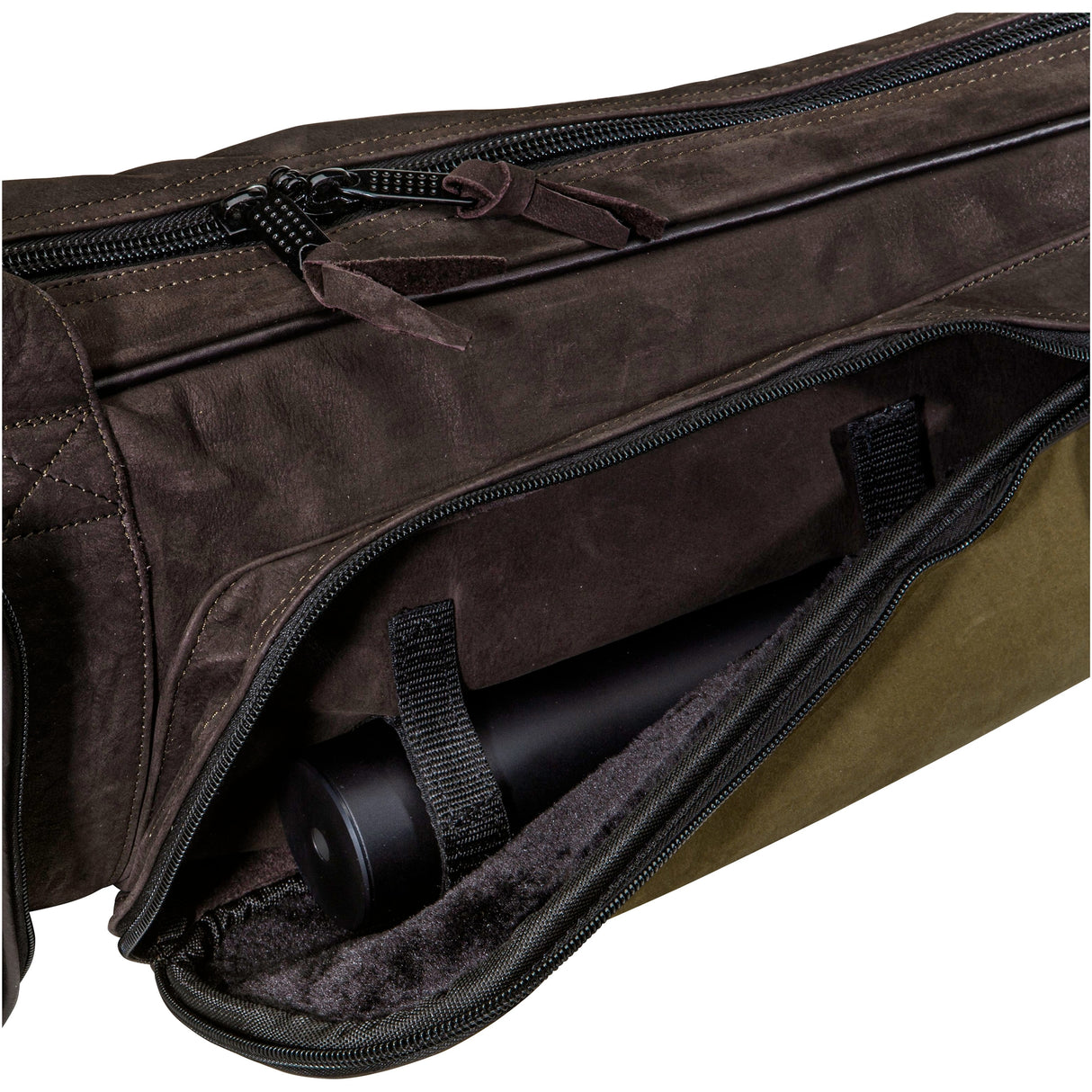 Parforce - Hylster til lang pistol All-in læder tofarvet