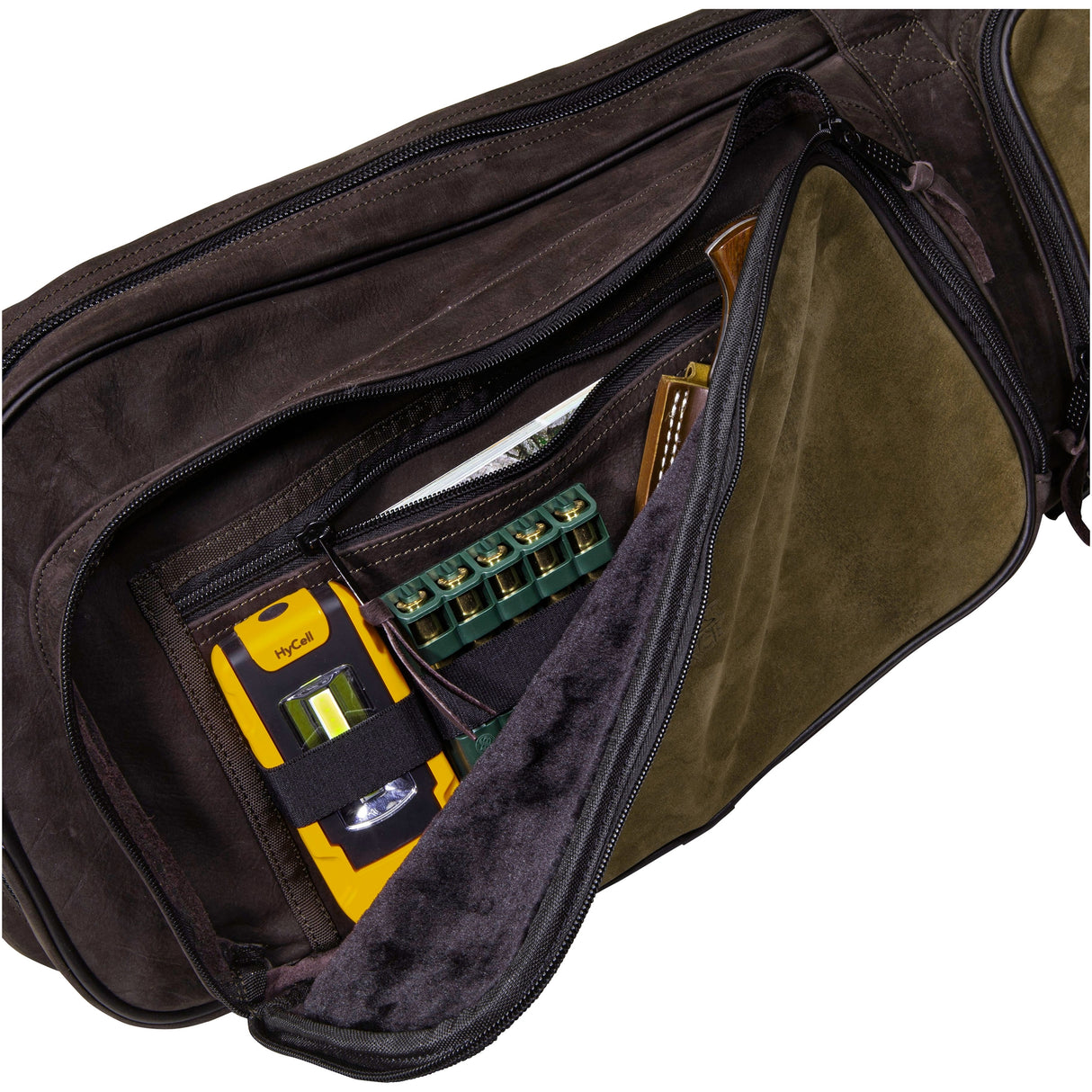 Parforce - Hylster til lang pistol All-in læder tofarvet