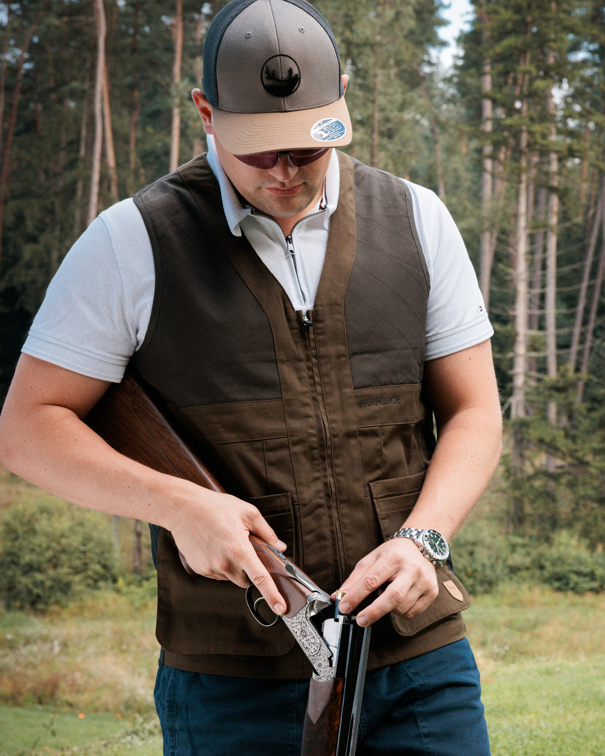 Parforce - Skydevest med mesh-ryg