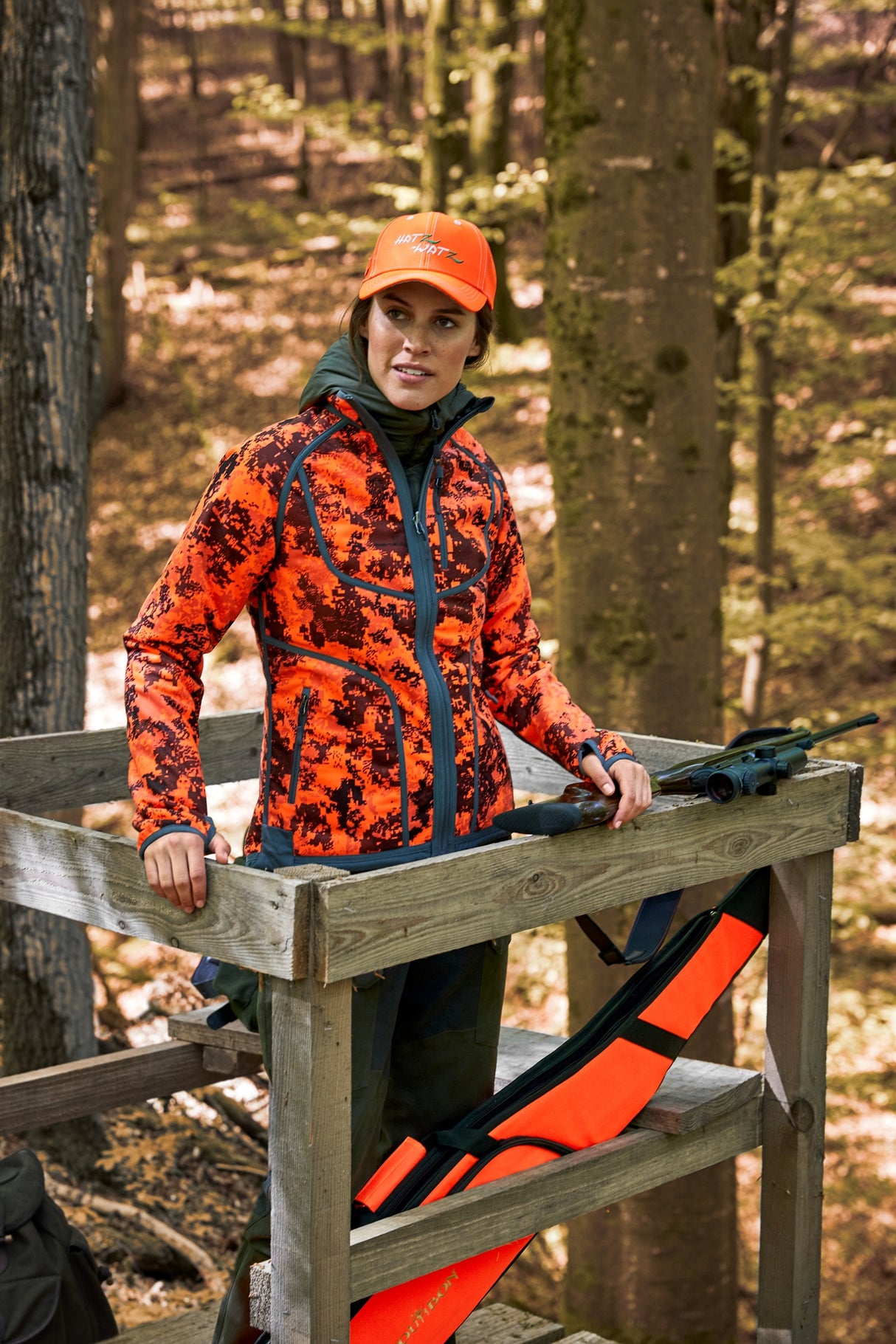 Parforce - Vendbar fleecejakke til damer Tecl-Wood® signalfarve