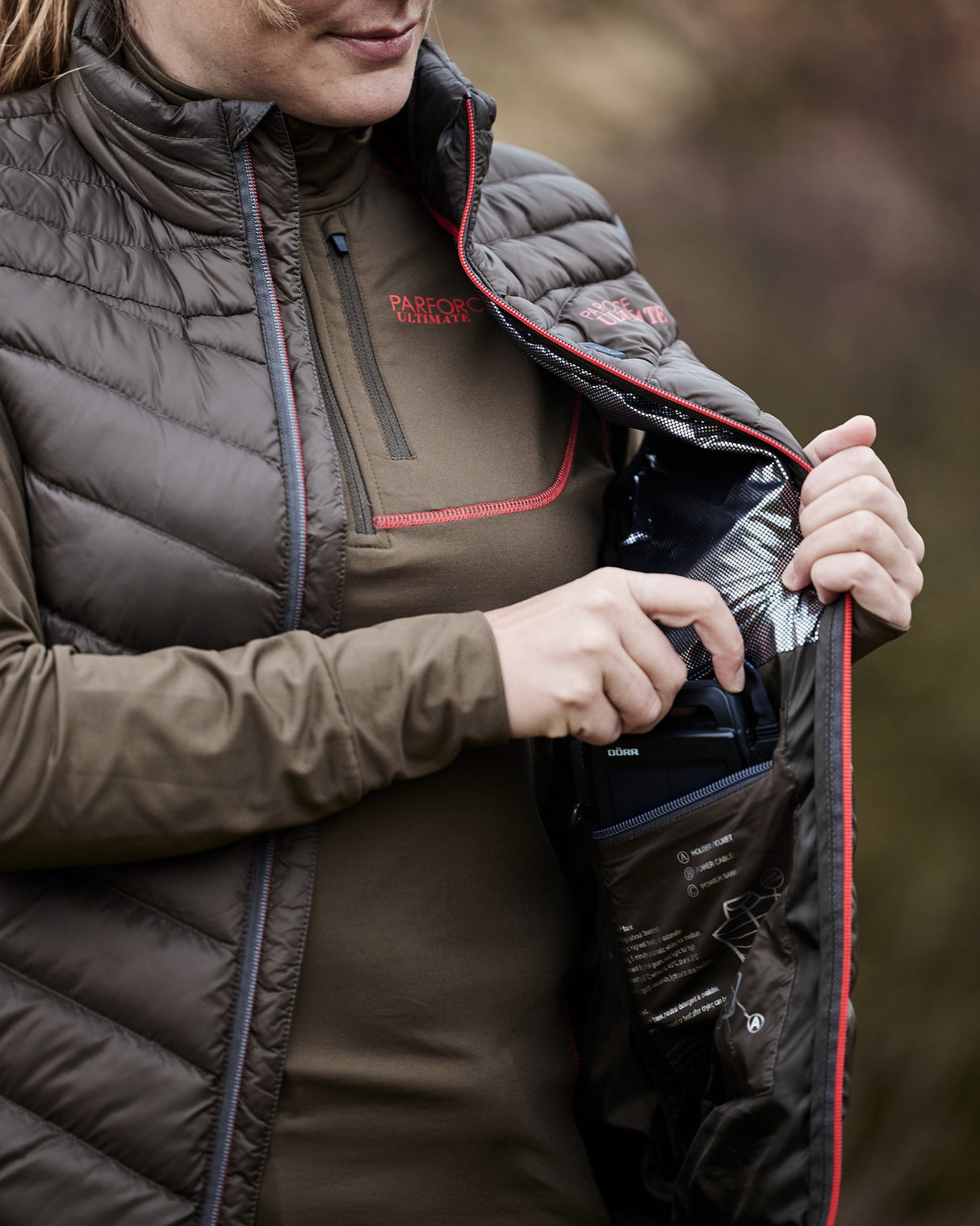 Parforce - Opvarmet vest til damer RED Ultimate