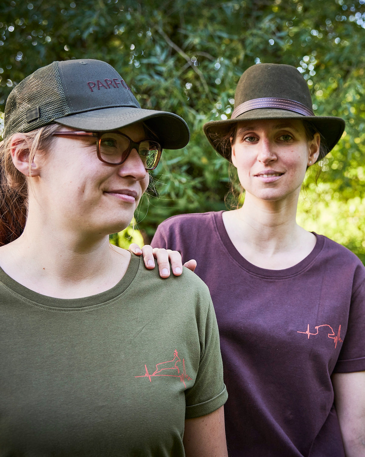 Parforce - Sæt med 2 T-shirts til damer Heartbeat