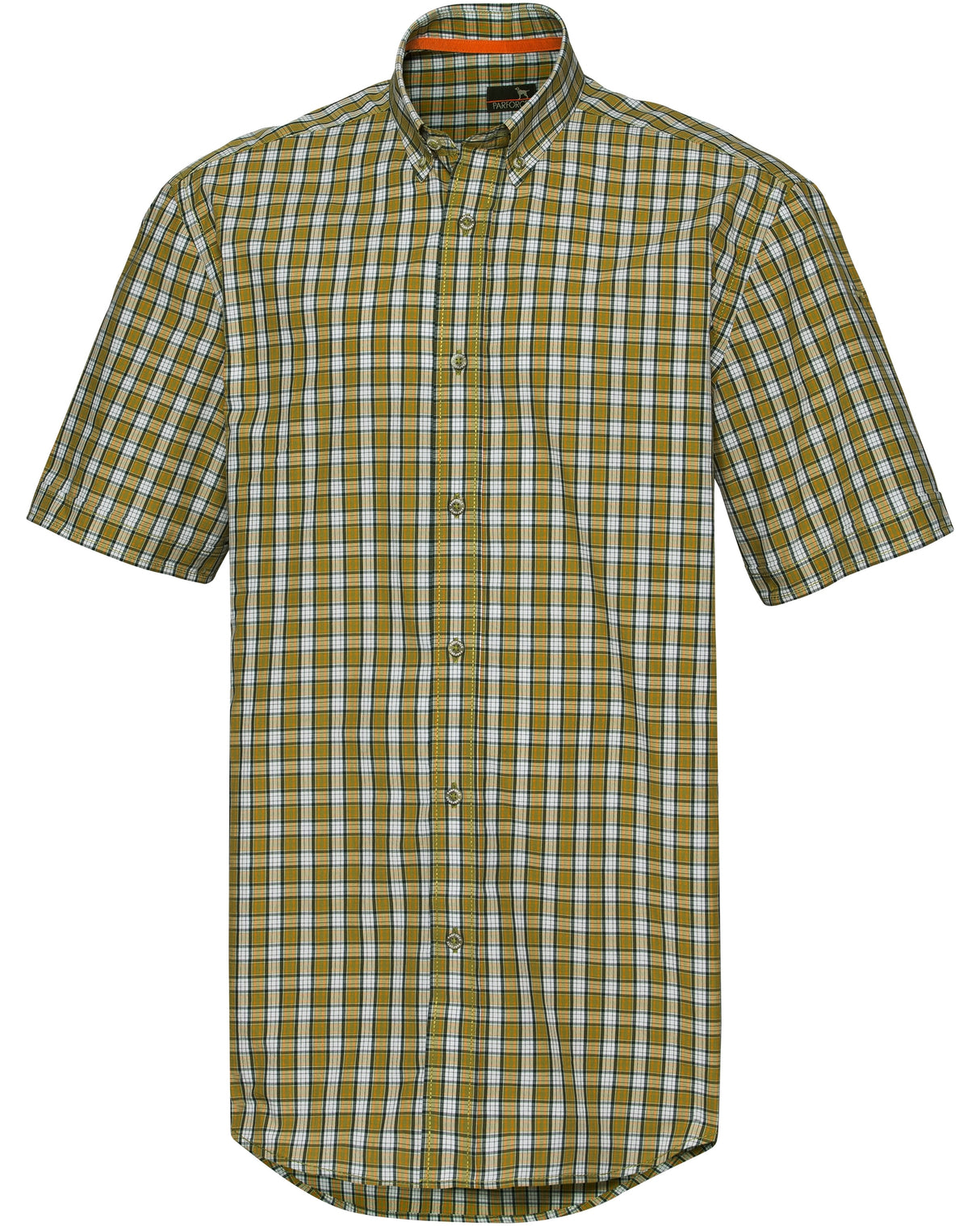 Parforce - Sommer ternet halværmet skjorte