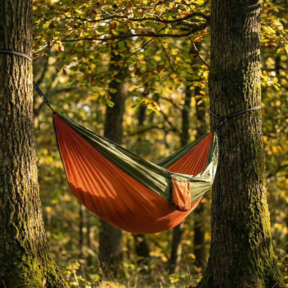 Sunny Hiker - Suspender Dobbelt Hængekøje // Orange-2-XtraGrej