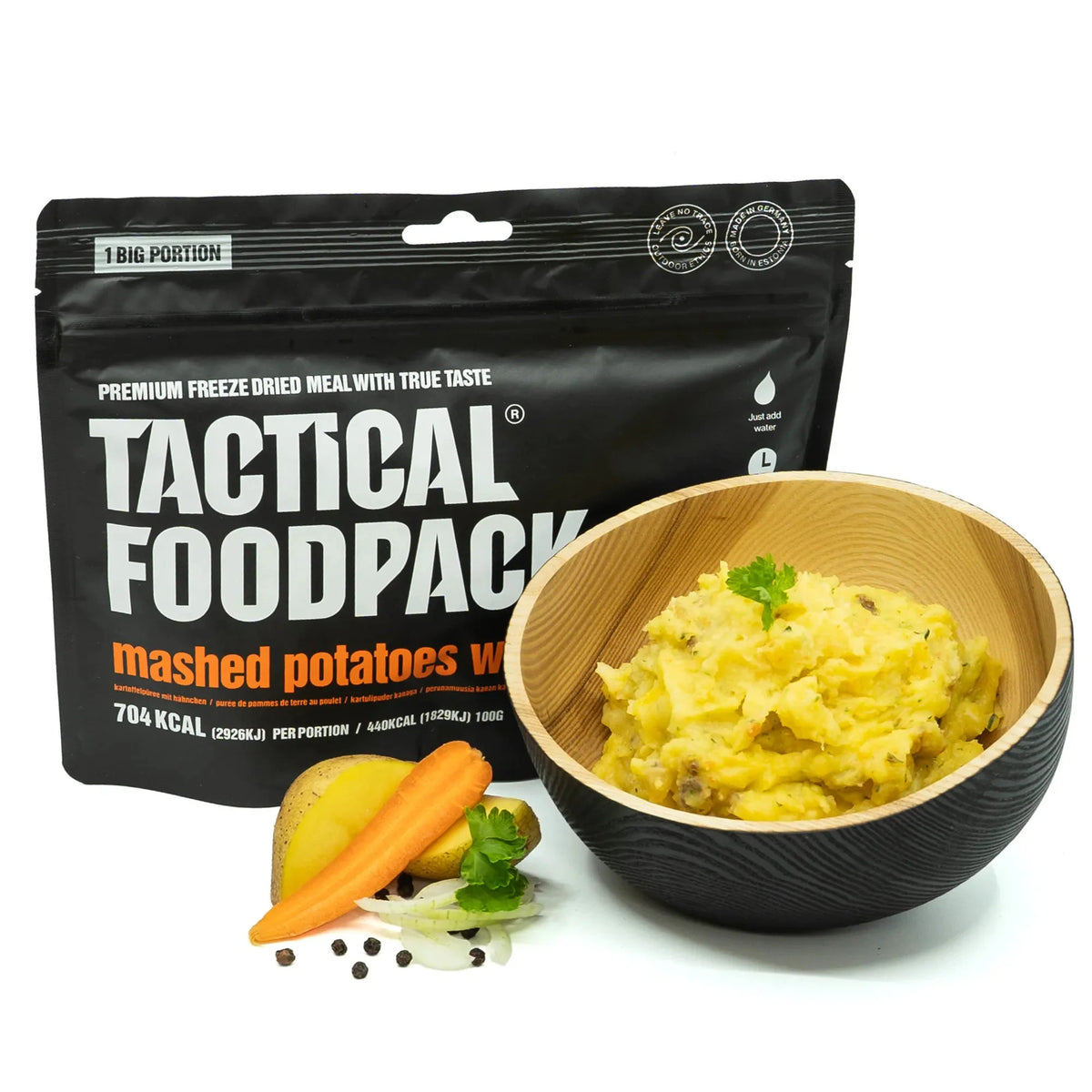 Tactical Foodpack - Kartoffelmos Med Kylling, 506 Kcal-1-XtraGrej