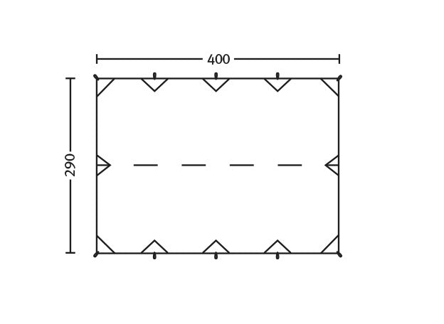 Wechsel Tarp Outdoor Shelter - 400 x 290 cm.