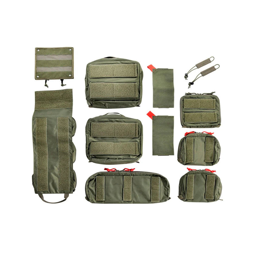 Tasmanian Tiger - Modular Medic Insert Transparent Pouches 30VL // Olivengrøn-2-XtraGrej