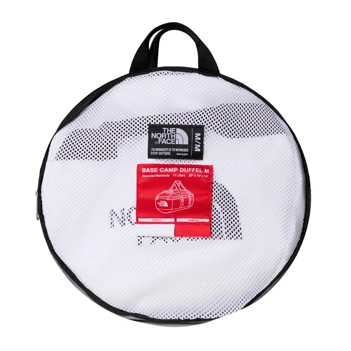 The North Face - Base Camp Duffel Bag Medium 71L // Hvid/ Rød-4-XtraGrej