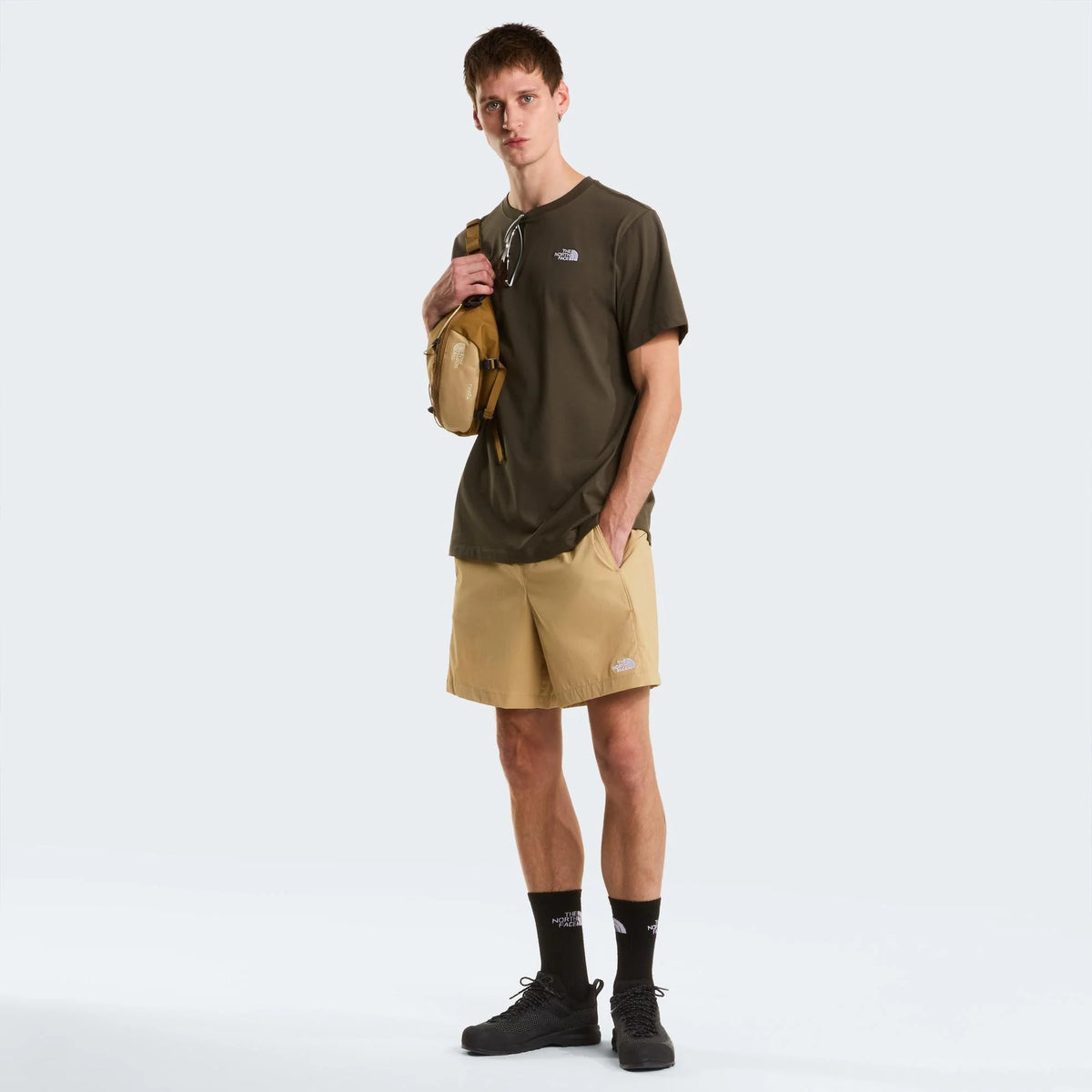 The North Face - Evo Herre T-Shirt // New Taupe Green-5-XtraGrej