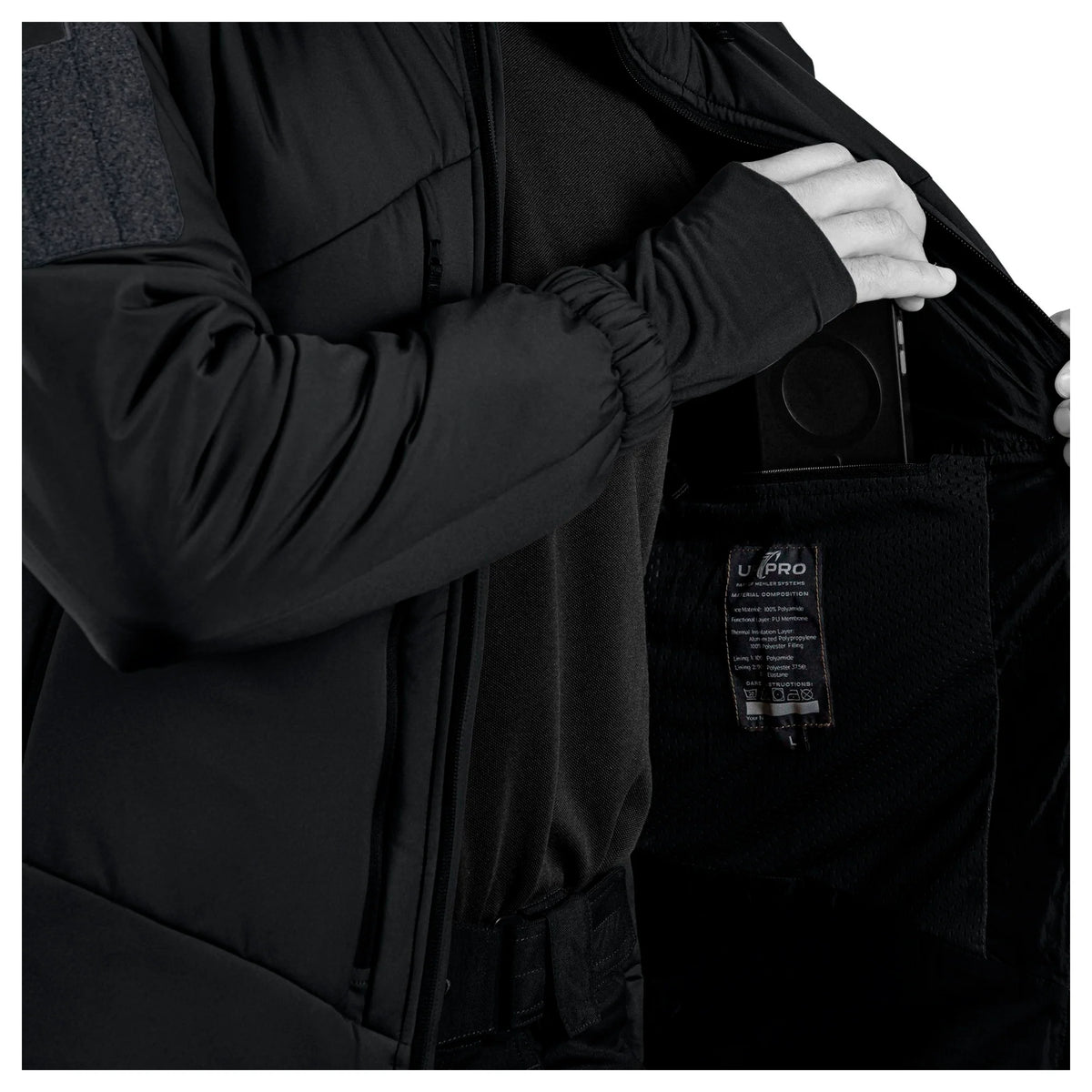 UF PRO - Delta ML Gen.3 Tactical Winter Jakke // Sort-5-XtraGrej