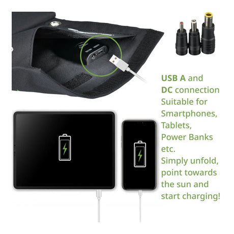 Bresser - Mobile Solar Solcellepanel 21W-3-XtraGrej
