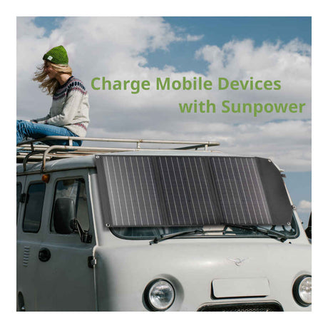 Bresser - Mobile Solar Solcellepanel 90W-4-XtraGrej