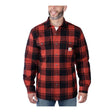 Carhartt - Flannel Sherpa-Lined Skjorte // Rød Okker-1-XtraGrej