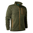 Deerhunter - Sarek Strikjakke Olive Night Melange-1-XtraGrej
