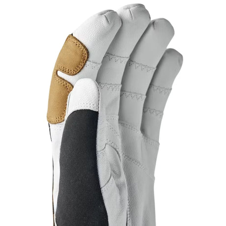 Hestra - Ergo Grip Active Wool Terry 5-Finger Handske // Black/Offwhite-3-XtraGrej