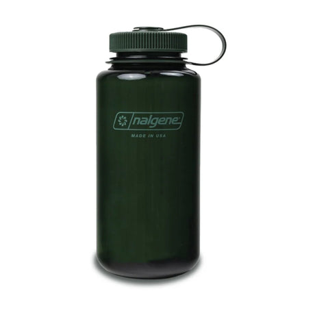 Nalgene - Wide Mouth Sustain Drikkeflaske 1L // Mørkegrøn-1-XtraGrej