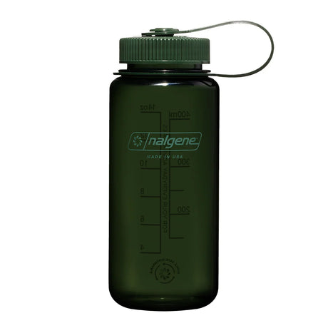 Nalgene - Wide Mouth Sustain Drikkeflaske 475ml // Mørkegrøn-1-XtraGrej