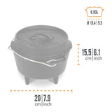 Petromax - Dutch Oven ft1 Støbejernsgryde (1L) fra Petromax - billede nr. 3 hos GrejFreak.dk