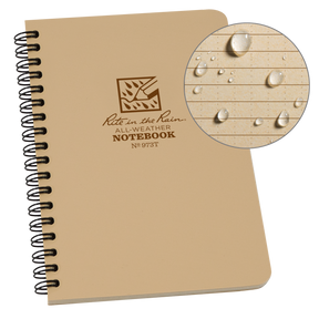 Rite in The Rain - Side Spiral Notebook 11,8 x 17,8 cm // Sand fra Rite in the Rain - billede nr. 1 hos GrejFreak.dk