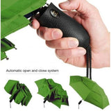 Lifeventure - Trek Umbrella Paraply // Sort - Medium-4-XtraGrej