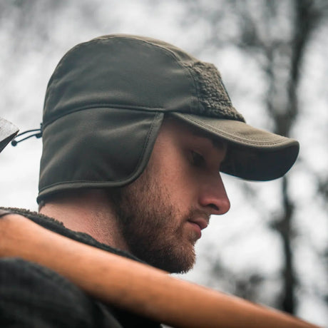 Seeland - Teddy Fold Down Cap // Pine Green fra Seeland - billede nr. 4 hos GrejFreak.dk