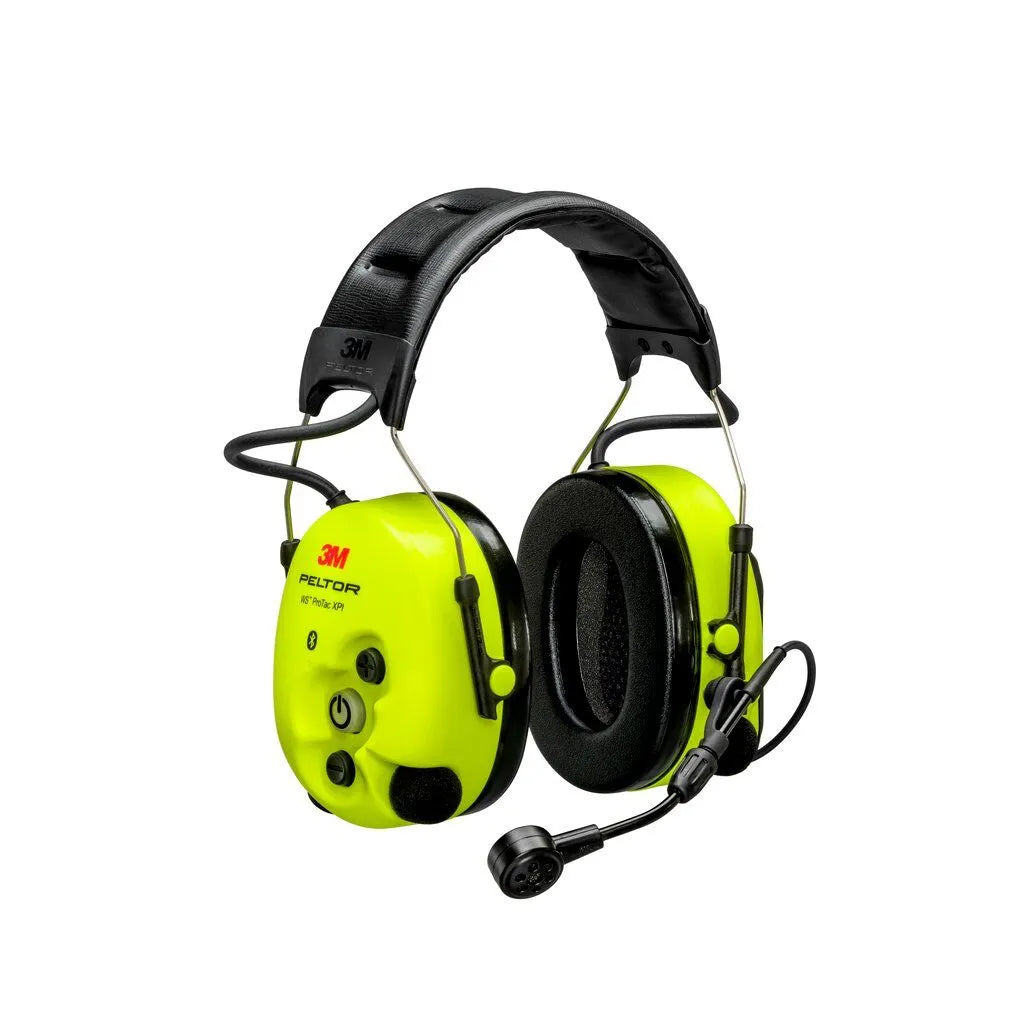 3M Peltor - WS ProTac XPI Bluetooth Headset // Hi-Vis Neongul-1-XtraGrej