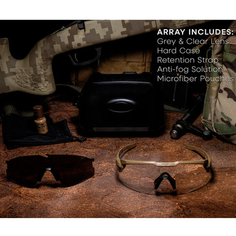 Oakley - SI Ballistic M-Frame Alpha // Array Terain Tan/Grey+Clear-6-XtraGrej