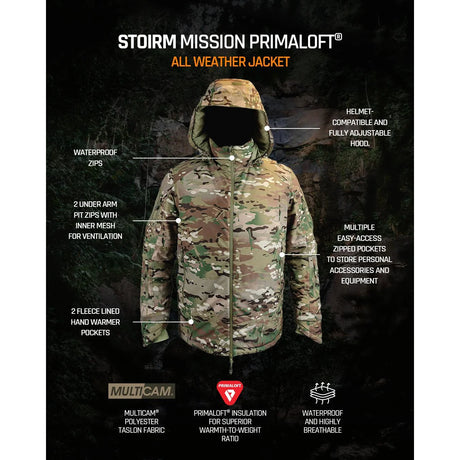 Stoirm - Mission PRIMALOFT All Weather Jacket // Multicam-5-XtraGrej