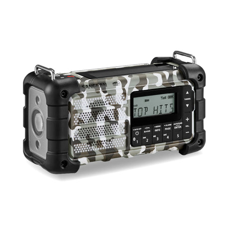Sangean - MMR-99 DAB+/FM/Bluetooth/AUX - Multi-Powered Digital Nødradio // Arctic Camo-3-XtraGrej