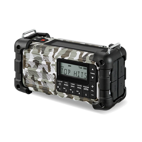 Sangean - MMR-99 DAB+/FM/Bluetooth/AUX - Multi-Powered Digital Nødradio // Arctic Camo-4-XtraGrej