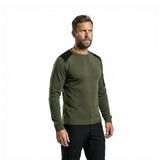 Marselis - Merino Crew Neck Trøje // Olivengrøn fra Marselis - billede nr. 2 hos GrejFreak.dk