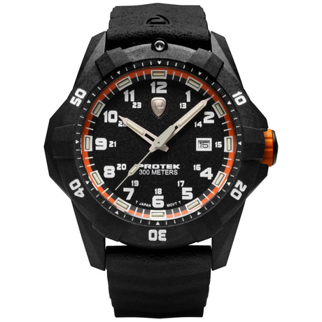 ProTek - PT1004 42 mm Outdoor Ur // Sort & Orange fra ProTek - billede nr. 1 hos GrejFreak.dk