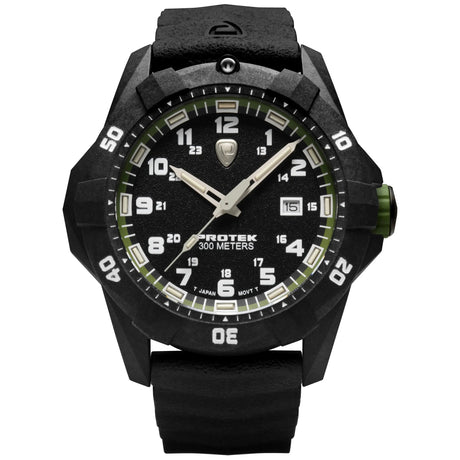 ProTek - PT1005 42 mm Outdoor Ur // Sort & Grøn fra ProTek - billede nr. 1 hos GrejFreak.dk