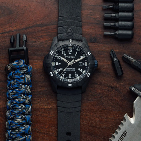 ProTek - PT1013 USMC 42 mm Outdoor Ur // Sort & Blå fra ProTek - billede nr. 10 hos GrejFreak.dk