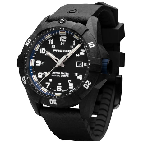 ProTek - PT1013 USMC 42 mm Outdoor Ur // Sort & Blå fra ProTek - billede nr. 2 hos GrejFreak.dk