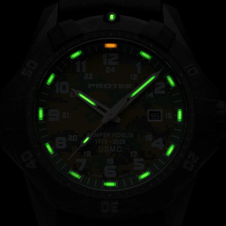 ProTek - PT1011SF USMC 250 års edition 42 mm Outdoor Ur // Sort fra ProTek - billede nr. 4 hos GrejFreak.dk