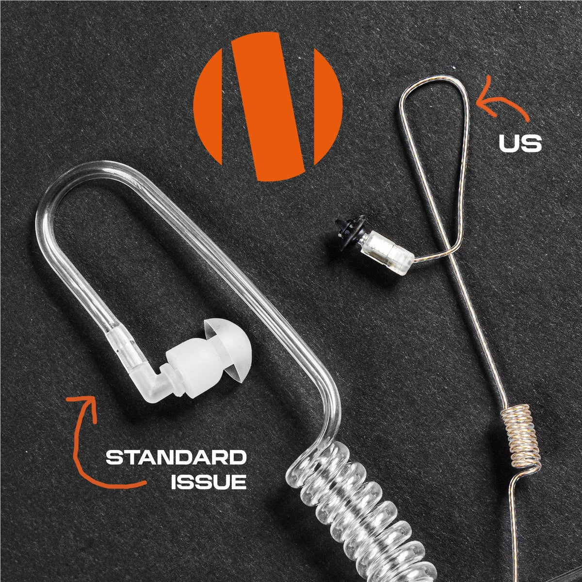 N-ear - 360 Flexo™ Radio Earpiece w. Braided Fiber fra N-ear - billede nr. 2 hos GrejFreak.dk