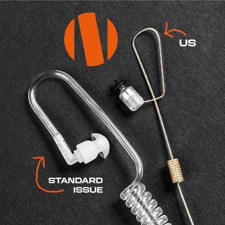 N-ear - 360 Flexo Dynamic™ Dual Radio Earpiece w. Braided Fiber fra N-ear - billede nr. 2 hos GrejFreak.dk