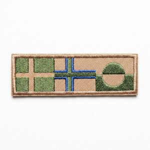 K-Force Tactical - Aflangt Kongeriget Danmark Flag Patch // Olivengrøn-1-XtraGrej