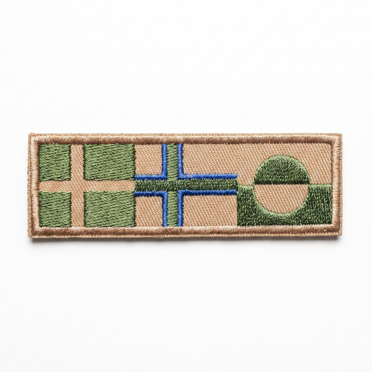 K-Force Tactical - Aflangt Kongeriget Danmark Flag Patch // Olivengrøn-1-XtraGrej