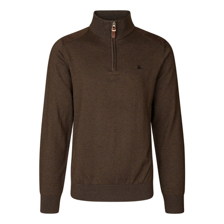 Seeland - Pine Half Zip Sweater // Dark Brown fra Seeland - billede nr. 1 hos GrejFreak.dk