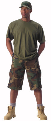 Woodland camo Bermuda shorts