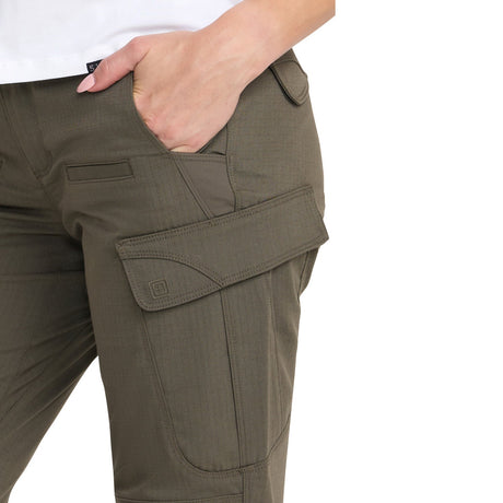 5.11 - Womens Stryke Mid Rise Pants m. Flex-Tac // Ranger Green-3-XtraGrej
