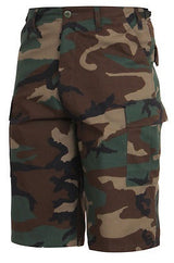 Woodland camo Bermuda shorts