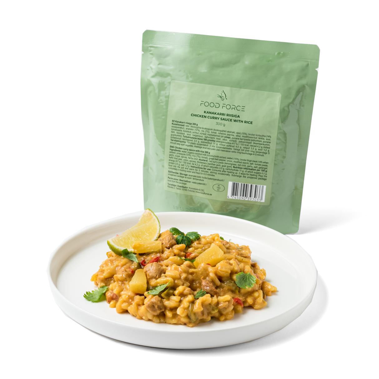 Food Force - Kylling i karry med ris 300g