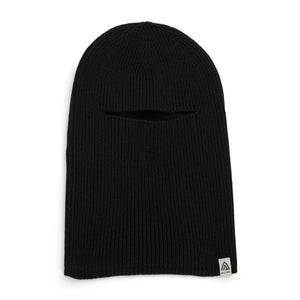 Aclima - Flat Knit Balaclava Hat // Sort-1-XtraGrej