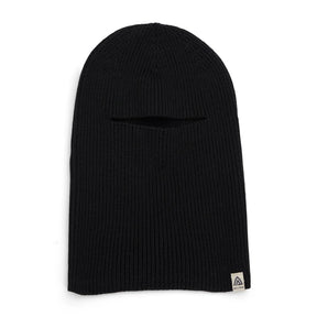 Aclima - Flat Knit Balaclava Hat // Sort-1-XtraGrej