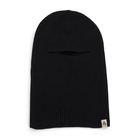 Aclima - Flat Knit Balaclava Hat // Sort-1-XtraGrej