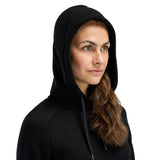Aclima - FleeceWool Dame Hoodie // Jet Black-4-XtraGrej